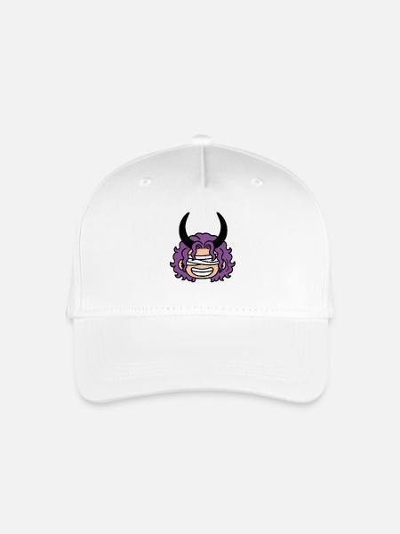 Verfluchter Loki-Prinz, lilahaariger Riese - Kinder Bio Basecap - Weiß