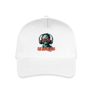 Dead Beats Only – Cooles Zombie Musik Design - Kinder Bio Basecap - Weiß - Vorne
