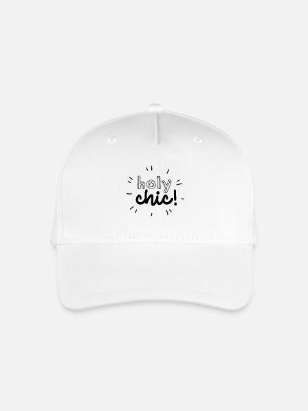 "holy chic" - Kinder Bio Basecap - Weiß