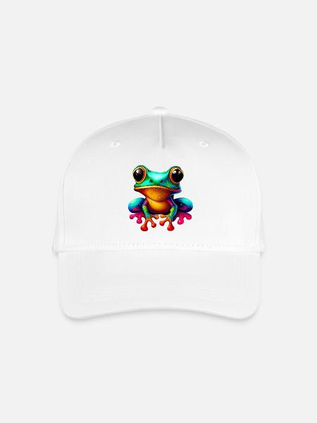 Frosch - Kinder Bio Basecap - Weiß