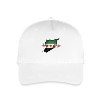 syrien flagge - Herzstück - Kinder Bio Basecap - Weiß - Vorne