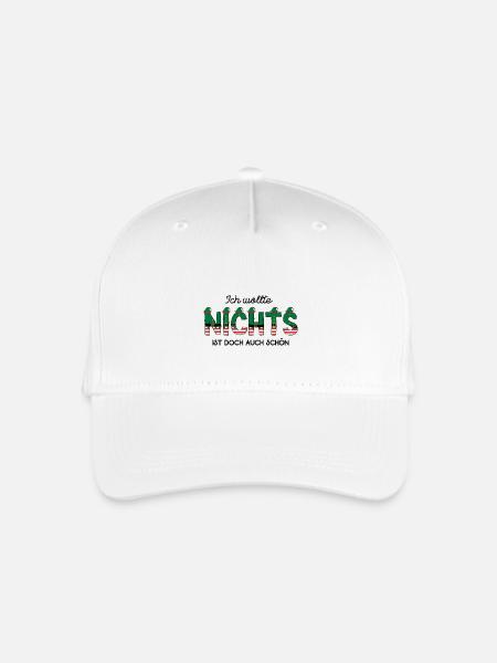 Nichts Schenken Anti Weihnachten Kein Geschenk Nix - Kinder Bio Basecap - Weiß