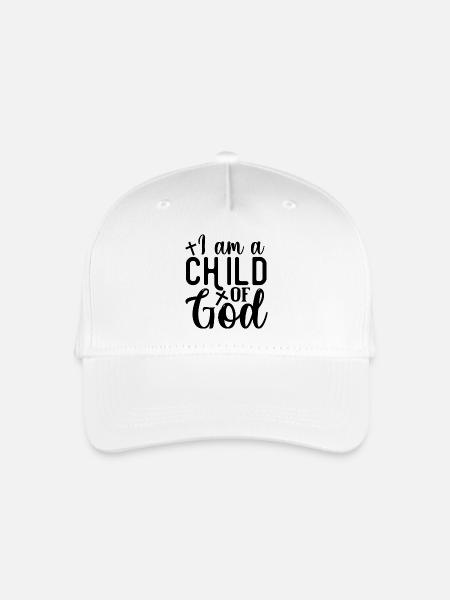Kind Gottes - Kinder Bio Basecap - Weiß