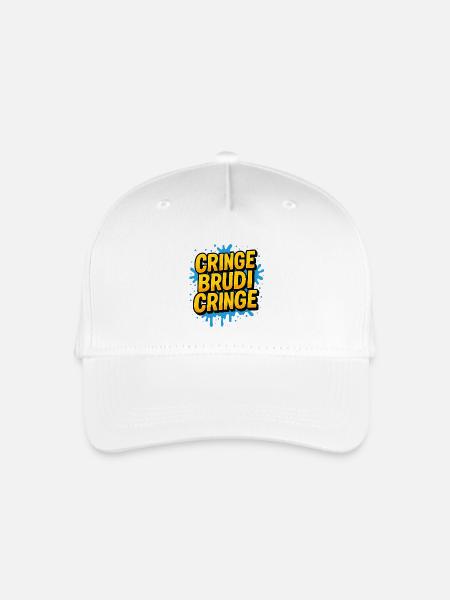 Brudi Jugendsprache - Kinder Bio Basecap - Weiß