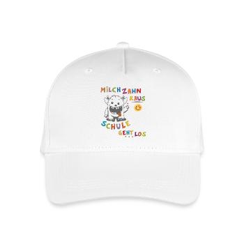 Schule Einschulung Monster - Kinder Bio Basecap - Weiß - Vorne