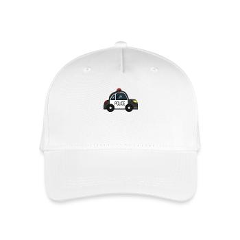 Polizei Auto - Kinder Bio Basecap - Weiß - Vorne