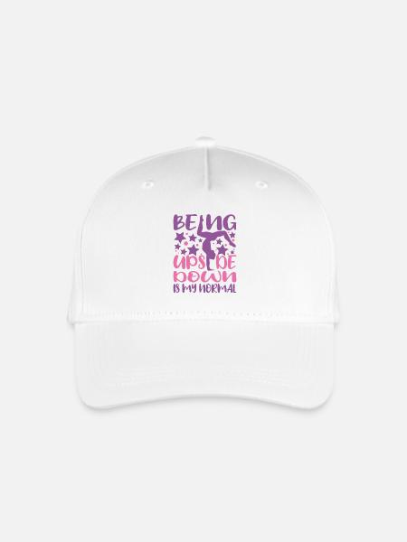 Being Upside Down Is My Normal Funny Gymnast Gift - Kinder Bio Basecap - Weiß