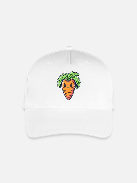Schüchterne Karotte - Kinder Bio Basecap - Weiß