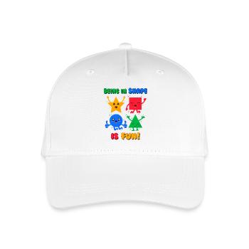 Funny Shapes (Kawaii) - Kinder Bio Basecap - Weiß - Vorne