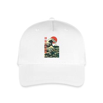 Die große Welle vor Kanagawa - Hokusai Kunst - Kinder Bio Basecap - Weiß - Vorne