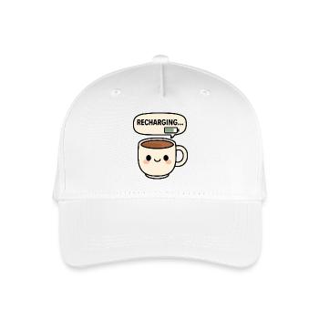 Becher zum Aufladen - Kinder Bio Basecap - Weiß - Vorne