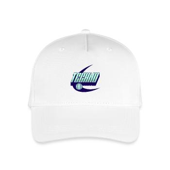 Techno - Kinder Bio Basecap - Weiß - Vorne