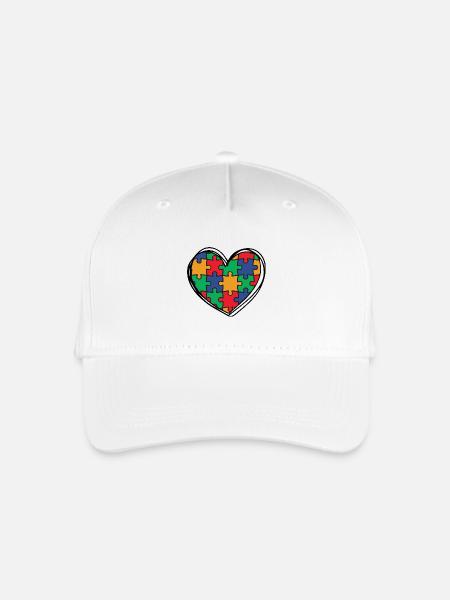Autismus Autisten - Kinder Bio Basecap - Weiß