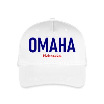 Omaha - Nebraska - USA - United States of America - Kinder Bio Basecap - Weiß - Vorne