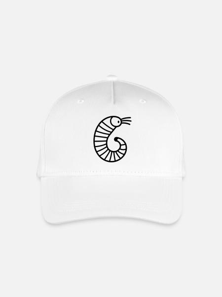 Regenwurm - Kinder Bio Basecap - Weiß