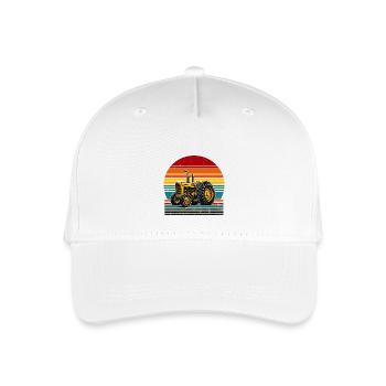 Oldtimer-Traktor - Kinder Bio Basecap - Weiß - Vorne