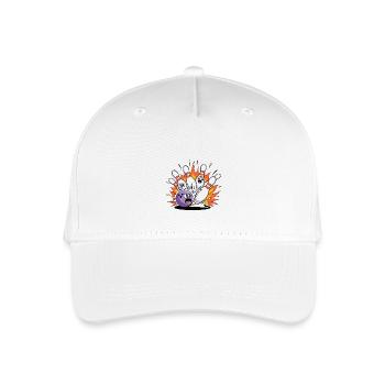 Bowling zerstört Bowling Bowling - Kinder Bio Basecap - Weiß - Vorne