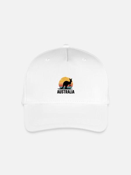 Australien - Kinder Bio Basecap - Weiß