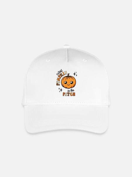 Cutest Pumpkin in the Patch süßer Kürbis - Kinder Bio Basecap - Weiß