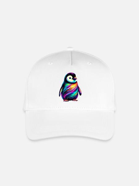 Pinguin - Kinder Bio Basecap - Weiß