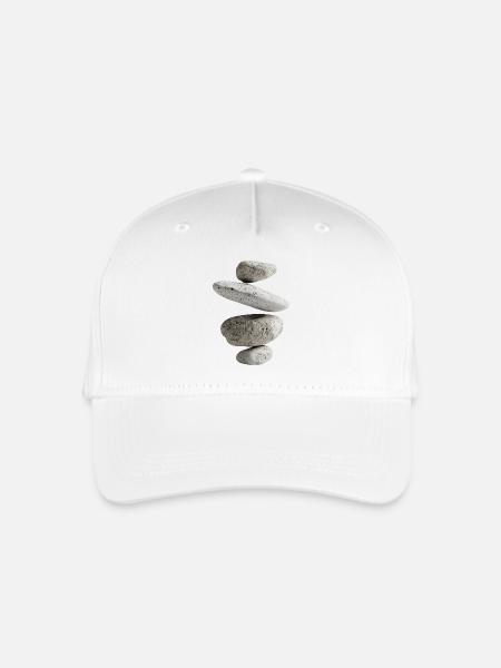Steine - Kinder Bio Basecap - Weiß
