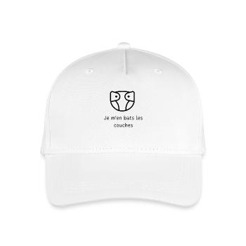 Ich schlage die Schichten - Kinder Bio Basecap - Weiß - Vorne