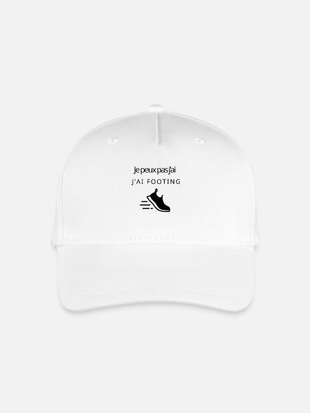 Ich kann nicht joggen, ich kann nicht joggen - Kinder Bio Basecap - Weiß