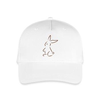 Hase - Kinder Bio Basecap - Weiß - Vorne