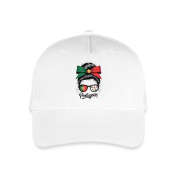 Portugiesisch - Kinder Bio Basecap - Weiß - Vorne