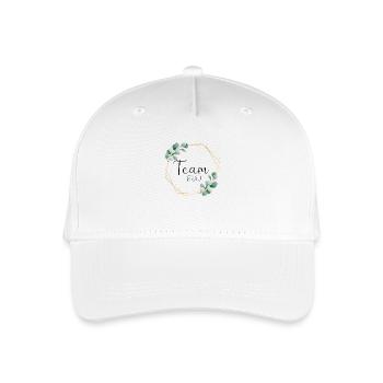 Eukalyptus Blätter - Team Braut - 11 - Kinder Bio Basecap - Weiß - Vorne