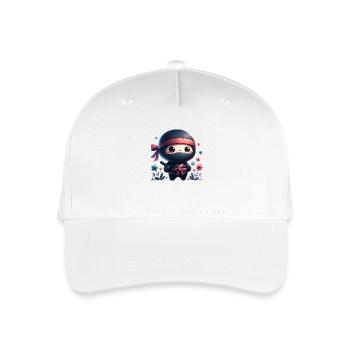 Ninja - Kinder Bio Basecap - Weiß - Vorne
