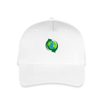 Recycling - Kinder Bio Basecap - Weiß - Vorne