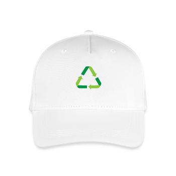 Recycling - Kinder Bio Basecap - Weiß - Vorne