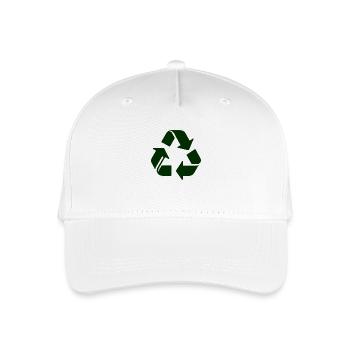 Recycling - Kinder Bio Basecap - Weiß - Vorne