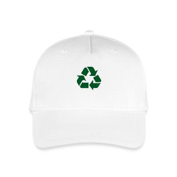 Recycling - Kinder Bio Basecap - Weiß - Vorne