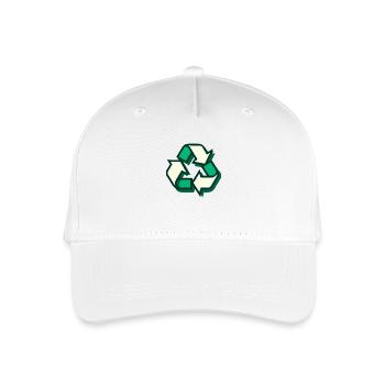 Recycling - Kinder Bio Basecap - Weiß - Vorne