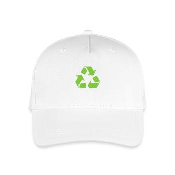 Recycling - Kinder Bio Basecap - Weiß - Vorne