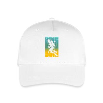 Diving taucher scuba silhouette - Kinder Bio Basecap - Weiß - Vorne