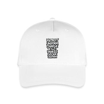 Foxtrott Uniform Charlie Kilo - Kinder Bio Basecap - Weiß - Vorne