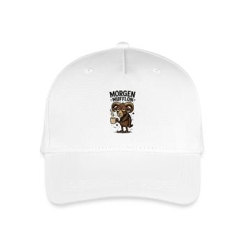 Ich mag Kaffee Morgenmuffel - Kinder Bio Basecap - Weiß - Vorne