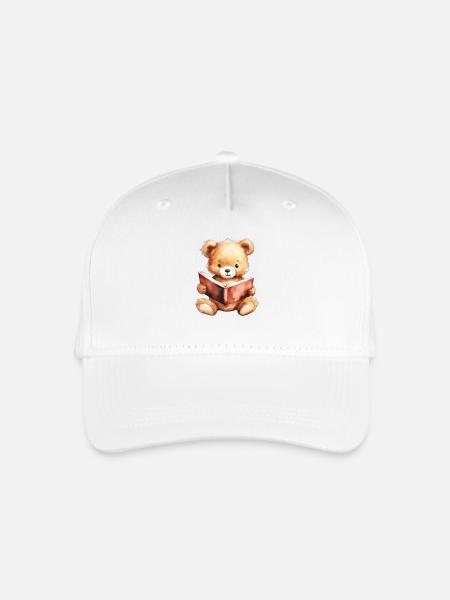 Bärenklasse Bär - Kinder Bio Basecap - Weiß
