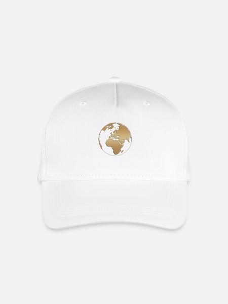 Erdkreis - Kinder Bio Basecap - Weiß