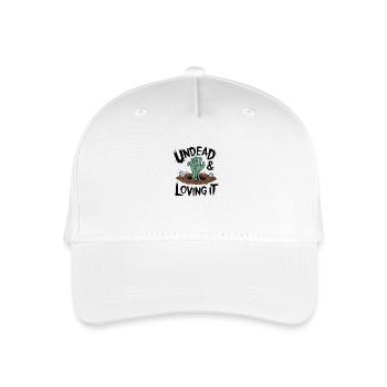 Zombie-Hand - Undead & Loving It - Kinder Bio Basecap - Weiß - Vorne