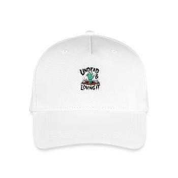 Zombie-Hand - Undead & Loving It - Kinder Bio Basecap - Weiß - Vorne