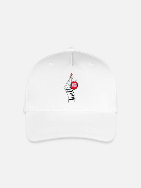 halt dein maul - Kinder Bio Basecap - Weiß