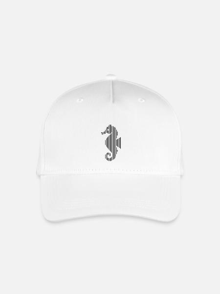 Seepferdchen Meerestiere - Kinder Bio Basecap - Weiß