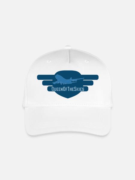 QueenOfTheSkies - Kinder Bio Basecap - Weiß