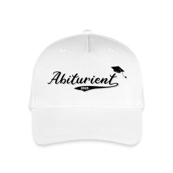 Abiturient 2025 - Kinder Bio Basecap - Weiß - Vorne