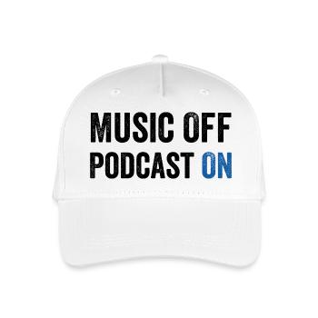 Podcast Lover - Musik aus Podcast Ein - Podcast Pod - Kinder Bio Basecap - Weiß - Vorne