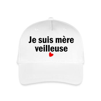 Ich bin Mutter - Kinder Bio Basecap - Weiß - Vorne